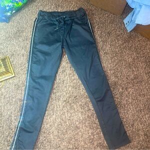 GIGI MODA Italy Poluma Drawstring Pull On Pants Stretch Cotton Gray S